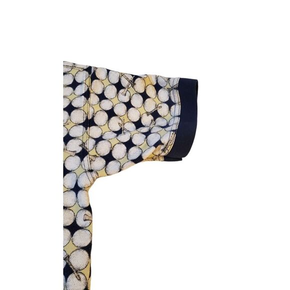 Vintage Penguin Sport Polo Shirt Mens Navy Medium All Over Golf Print Gorpcore - Picture 10 of 15